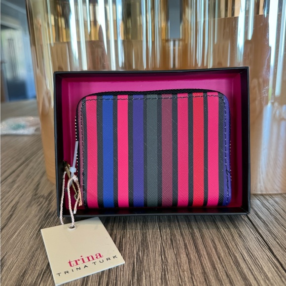 Trina Turk striped wallet NWT in box - Picture 1 of 4